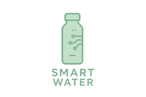 logo para smart water bottler color verde claro